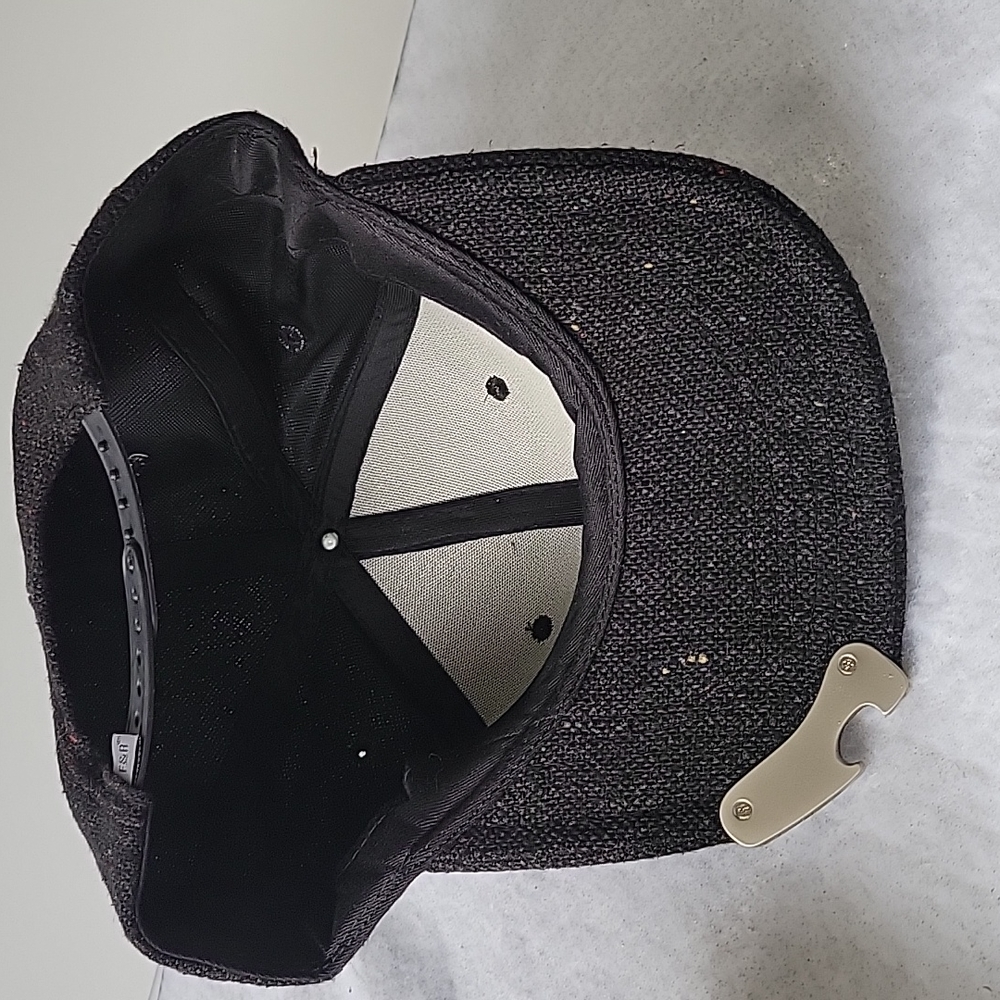 NewFoster & Drye Buffalo Tweed Color Black men's bottle opener snapback Hat - Picture 4 of 6